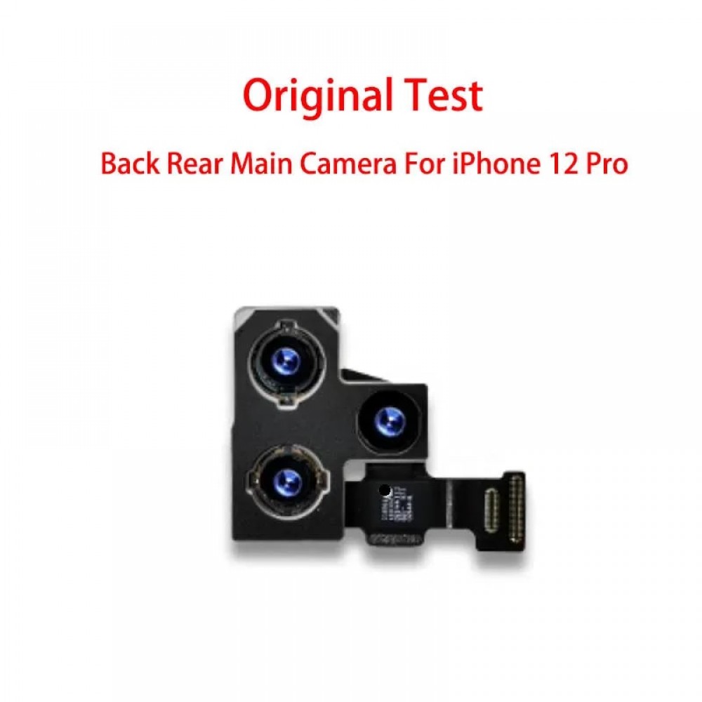 Original Back Rear Camera With Flash Module Sensor Flex Cable For iPhone 12 Mini Pro Max