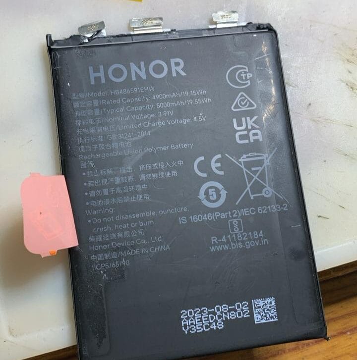 Huawei Honor 90 Original Battery Without BMS - Image 3